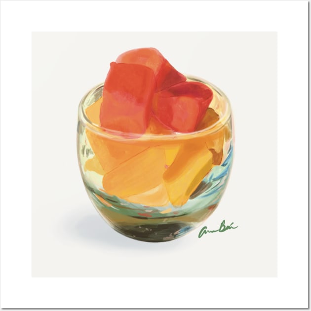 Fruit Cup Wall Art by Ame Bai’s Creations